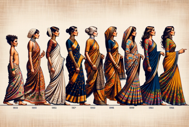 The Evolution of the Saree: Tracing Its Journey from Traditional Wear to Modern Fashion Statement.